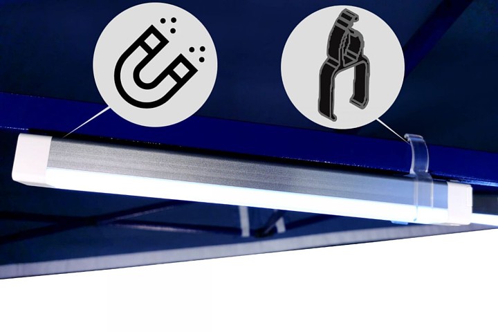 osvětlení párty stanu